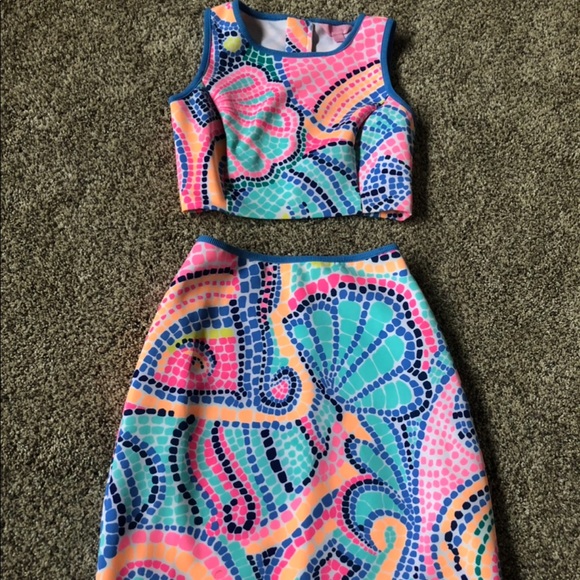 Lilly Pulitzer two piece dress - Picture 2 of 5